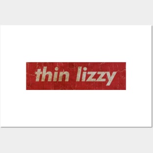 Thin Lizzy - RECTANGLE RED VINTAGE Posters and Art